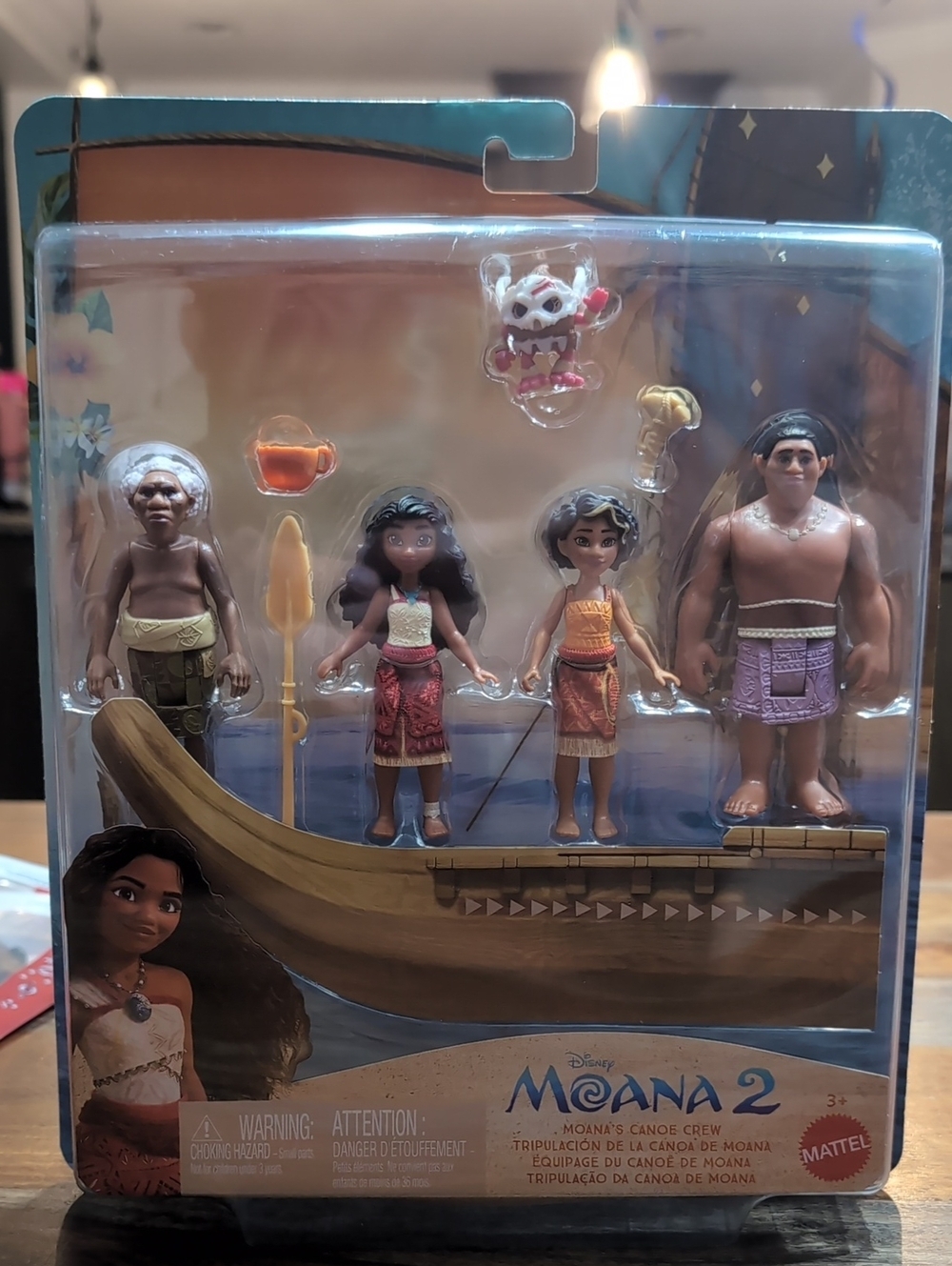 Mattel Moana 2 Multicolor Canoe Crew Figure Playset